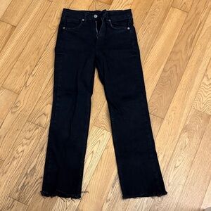 Zara Women's Straight Leg Black Jeans